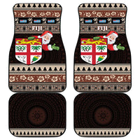 Fiji Christmas Car Mats Fijian Masi Marau na Kerisimasi! - Brown LT14 - Polynesian Pride