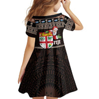 Fiji Christmas Family Matching Summer Maxi Dress and Hawaiian Shirt Fijian Masi Marau na Kerisimasi! - Brown