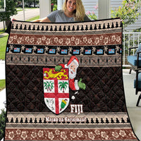 Fiji Christmas Quilt Fijian Masi Marau na Kerisimasi! - Brown LT14 Brown - Polynesian Pride