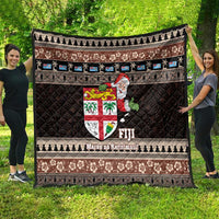 Fiji Christmas Quilt Fijian Masi Marau na Kerisimasi! - Brown LT14 - Polynesian Pride