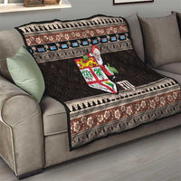 Fiji Christmas Quilt Fijian Masi Marau na Kerisimasi! - Brown LT14 - Polynesian Pride