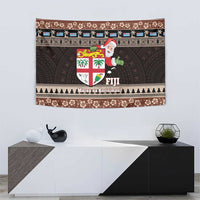 Fiji Christmas Tapestry Fijian Masi Marau na Kerisimasi! - Brown LT14 - Polynesian Pride