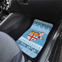 Fiji Christmas Car Mats Fijian Masi Marau na Kerisimasi! - Blue LT14 - Polynesian Pride