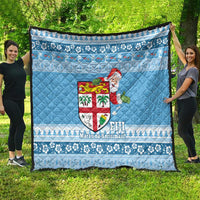 Fiji Christmas Quilt Fijian Masi Marau na Kerisimasi! - Blue LT14 - Polynesian Pride