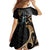 Aotearoa Kowhai Tui Bird Family Matching Long Sleeve Bodycon Dress and Hawaiian Shirt Maori Ngaru With Silver Fern