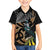 Aotearoa Kowhai Tui Bird Family Matching Long Sleeve Bodycon Dress and Hawaiian Shirt Maori Ngaru With Silver Fern