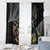 Aotearoa Kowhai Tui Bird Window Curtain Maori Ngaru With Silver Fern