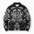 Black Ngaru Taniko With Aotearoa Maori Tattoo Bomber Puffer Jacket - Polynesian Pride