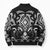 Black Ngaru Taniko With Aotearoa Maori Tattoo Bomber Puffer Jacket - Polynesian Pride