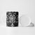 Black Ngaru Taniko With Aotearoa Maori Tattoo Ceramic Mug - Polynesian Pride