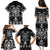 Black Ngaru Taniko With Aotearoa Maori Tattoo Family Matching Puletasi and Hawaiian Shirt