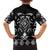 Black Ngaru Taniko With Aotearoa Maori Tattoo Family Matching Summer Maxi Dress and Hawaiian Shirt