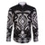 Black Ngaru Taniko With Aotearoa Maori Tattoo Family Matching Summer Maxi Dress and Hawaiian Shirt