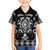 Black Ngaru Taniko With Aotearoa Maori Tattoo Family Matching Summer Maxi Dress and Hawaiian Shirt