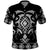 Black Ngaru Taniko With Aotearoa Maori Tattoo Polo Shirt