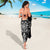 Black Ngaru Taniko With Aotearoa Maori Tattoo Sarong