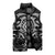 Black Ngaru Taniko With Aotearoa Maori Tattoo Sleeveless Puffer Jacket - Polynesian Pride