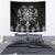 Black Ngaru Taniko With Aotearoa Maori Tattoo Tapestry