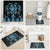 Blue Ngaru Taniko With Aotearoa Maori Tattoo Bathroom Set - Polynesian Pride