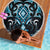 Blue Ngaru Taniko With Aotearoa Maori Tattoo Beach Blanket