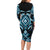 Blue Ngaru Taniko With Aotearoa Maori Tattoo Family Matching Long Sleeve Bodycon Dress and Hawaiian Shirt