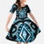 Blue Ngaru Taniko With Aotearoa Maori Tattoo Family Matching Summer Maxi Dress and Hawaiian Shirt
