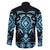 Blue Ngaru Taniko With Aotearoa Maori Tattoo Family Matching Summer Maxi Dress and Hawaiian Shirt