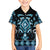 Blue Ngaru Taniko With Aotearoa Maori Tattoo Family Matching Summer Maxi Dress and Hawaiian Shirt