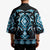 Blue Ngaru Taniko With Aotearoa Maori Tattoo Kimono - Polynesian Pride