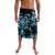 Blue Ngaru Taniko With Aotearoa Maori Tattoo Lavalava