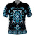 Blue Ngaru Taniko With Aotearoa Maori Tattoo Polo Shirt