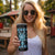 Blue Ngaru Taniko With Aotearoa Maori Tattoo Skinny Tumbler