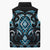 Blue Ngaru Taniko With Aotearoa Maori Tattoo Sleeveless Puffer Jacket - Polynesian Pride