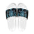 Blue Ngaru Taniko With Aotearoa Maori Tattoo Slide Sandals - Polynesian Pride