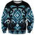 Blue Ngaru Taniko With Aotearoa Maori Tattoo Sweatshirt