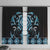 Blue Ngaru Taniko With Aotearoa Maori Tattoo Window Curtain