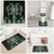 Green Ngaru Taniko With Aotearoa Maori Tattoo Bathroom Set - Polynesian Pride