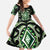 Green Ngaru Taniko With Aotearoa Maori Tattoo Family Matching Summer Maxi Dress and Hawaiian Shirt