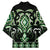 Green Ngaru Taniko With Aotearoa Maori Tattoo Kimono - Polynesian Pride