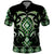 Green Ngaru Taniko With Aotearoa Maori Tattoo Polo Shirt