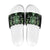 Green Ngaru Taniko With Aotearoa Maori Tattoo Slide Sandals - Polynesian Pride