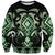 Green Ngaru Taniko With Aotearoa Maori Tattoo Sweatshirt
