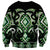 Green Ngaru Taniko With Aotearoa Maori Tattoo Sweatshirt