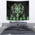 Green Ngaru Taniko With Aotearoa Maori Tattoo Tapestry