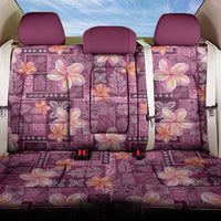 Pink Hawaii Plumeria With Tropical Flowers Motifs Back Car Seat Cover