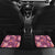 Pink Hawaii Plumeria With Tropical Flowers Motifs Car Mats