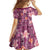 Pink Hawaii Plumeria With Tropical Flowers Motifs Family Matching Summer Maxi Dress and Hawaiian Shirt