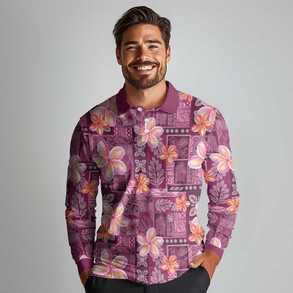 Vanuatu Custom Personalised Short Sleeve Shirt - Plumeria Flowers with Spiral Patterns main image 1