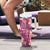 Pink Hawaii Plumeria With Tropical Flowers Motifs Tumbler With Handle