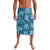 Cyan Hawaii Plumeria With Tropical Flowers Motifs Lavalava